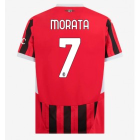 AC Milan Alvaro Morata #7 Hjemme skjorte 2024-25 Kortermet